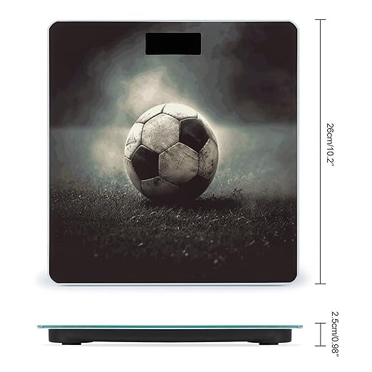 Sport Soccer Bathroom Scale Ultra-Bright Liquid Crystal Screen Weight Scale Accurate Bathroom Body Scales for Body Weight Bathroom Pet Home Bedroom Gift-Giving