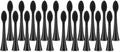 Replacement Electric Toothbrush Heads 10PCS Whiting Bamboo Charcoal Brush Heads Compatible for Burst Seago S9(20pcs)