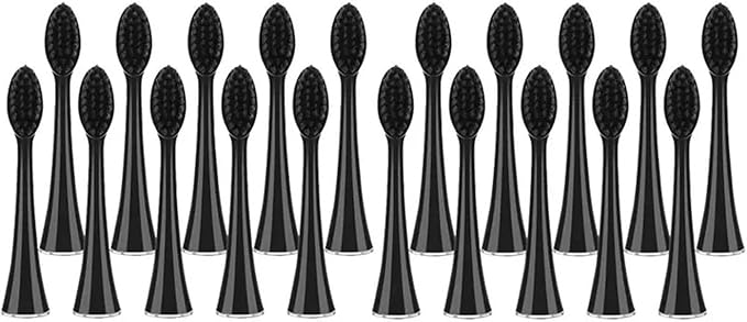 Replacement Electric Toothbrush Heads 10PCS Whiting Bamboo Charcoal Brush Heads Compatible for Burst Seago S9(20pcs)