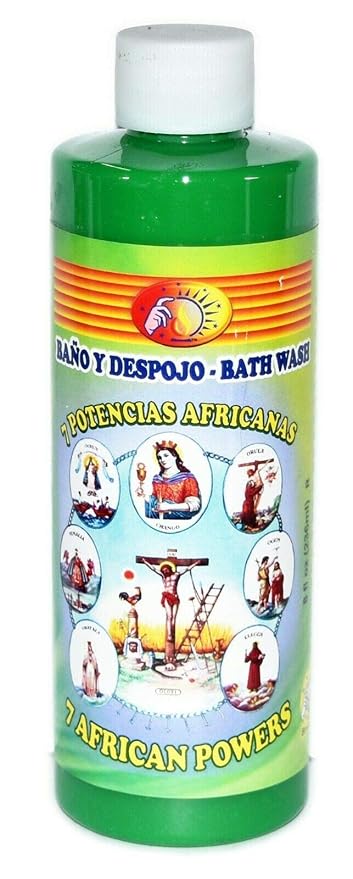6 BOTTLES 7 AFRICAN POWERS BATH 7 POTENCIAS AFRICANAS BANO Y LAVAPISOS 8OZ - SPIRITUAL MAGICK PAGAN WICCA