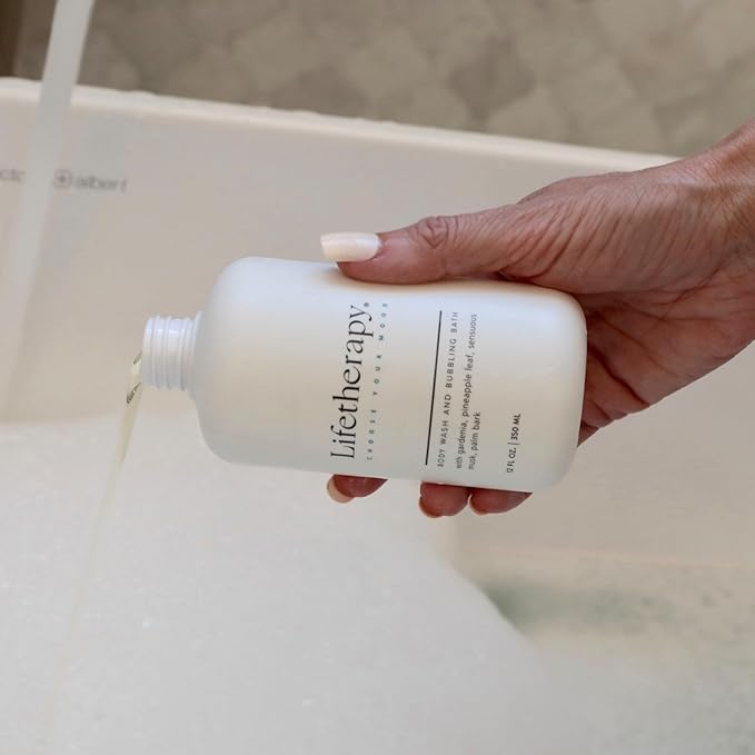 Lifetherapy 3-in-1 Body Wash Bubble Bath &amp Hand Wash – Empowered | Clean Skin-Loving Formula | Vegan &amp Gluten Free | Nourishing &amp Revitalizing | Free From Parabens Sulfates &amp Phthal