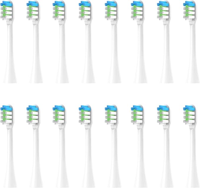 Compatible for T1 Y1Toothbrush Replacement Heads16pcs(16pcs Standard Clean)