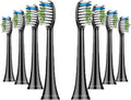 4pcs Replacement Brush Head Compatible with PH Care Diamondclean Electric Toothbrush(8pcs Black)