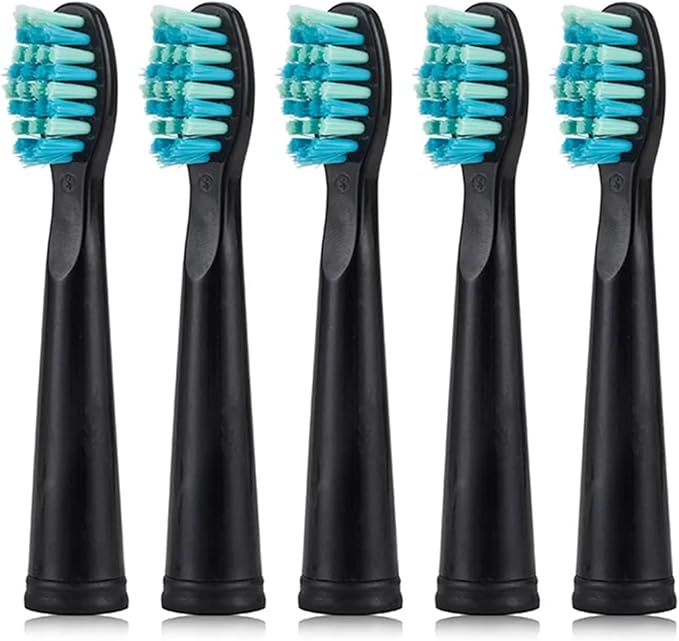 5Pcs Replaceable Brush Heads with Travel Storage Case Fit SG-507B 908 909 917 610 659 719 910 Daily Deep Cleaning(White Box only)