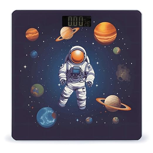 Space Astronaut Smart Scale for Body Weight Accurate Bathroom Scale with LED Display Digital Weight Scales Weighing Machine High Precision Scales for Bath Home