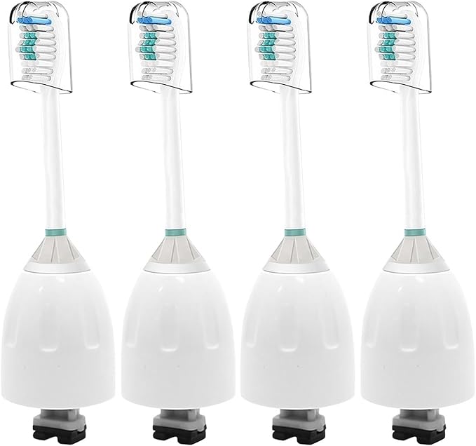 Compatible with Sonicare Screw-on E Series Electric Brush Head Xtreme Replacement Toothbrush Heads(4 Pcs)