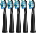 3/5/10 PcsCompatible for Fairywill Replacement Toothbrush Heads ForCompatible for FW-507/508/551/515/917/959/2011FW-D1/D3/D7/D8 Electric(5 pcs Black)