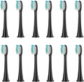 Replacement Brush Heads Compatible for HX3/HX6/HX9 Series Electric Toothbrush HX6064(12Pcs Black)