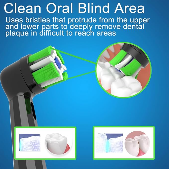 iO Replacement Heads Compatible with Oral B iO Electric Toothbrush Toothbrush Head for Oral b iO 2 3 4 5 6 7 8 9 10 Series (8 iO Black)