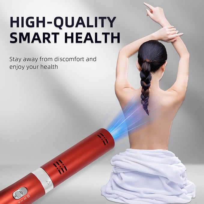 Generic Terahertz (THZ) Wand Therapy Devices Blower Healthy Physiotherapy Plates Electric Heating Therapy Massage Quantum Wellness/Body/Water Enhancement Terahertz Frequency Wand Red