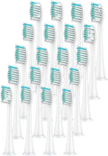 3Models Electric Toothbrush Head Compatible for with HX3/HX6/HX9 Series Models(20pcs White)