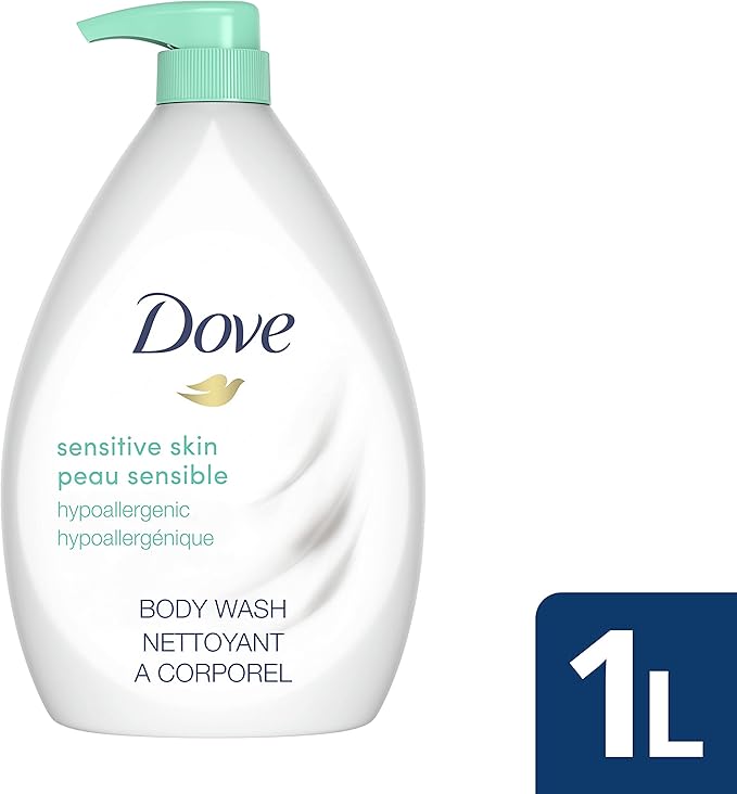 Dove Body Wash with Pump With Skin Natural Nourishers Sensitive Skin For Instantly Soft Skin And Lasting Nourishment 1 l-fragrance-free