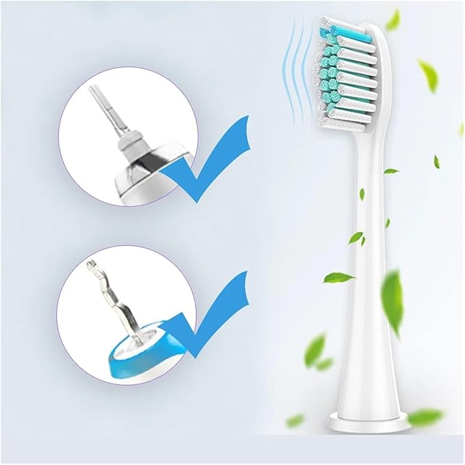 4Pcs Electric Toothbrush Head Replaceable Sonic HeadCompatible for Philips Sonicare's Brush(White 16pcs)