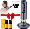 cc&ampdd outdoors Electric Handheld Cellulite Massager -12 Adjustable Suction Modes for Anti-Cellulites Massage Therapy (Grey)