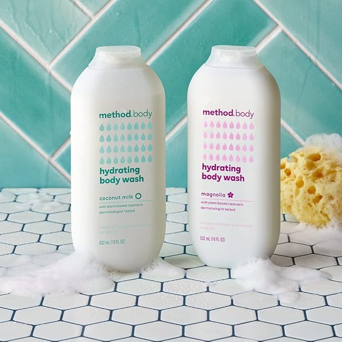 Method Body Wash Magnolia Paraben and Phthalate Free 18 oz (Pack of 6)