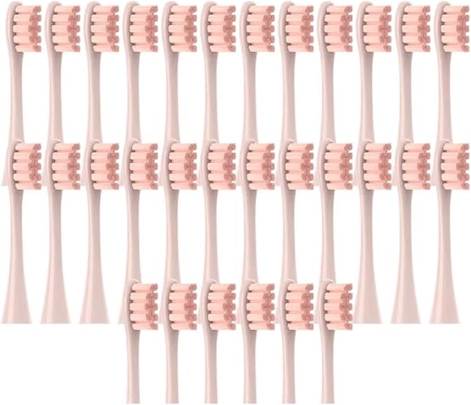 30/50PCS  Compatible for X/X PRO/ Z1/ F1/ One/Air 2 /SE Replacement Head Toothbrush Nozzles Soft(30Pink)