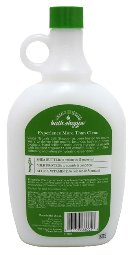Village Naturals Bath Milk Bath Ultra-Moist White Tea &amp Jasmine 28 Ounce (828ml) (3 Pack)