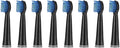 Compatible for AUX A11 Electric Toothbrush Replacement Heads Soft Brush Bristles Nozzles(8PCS Black)