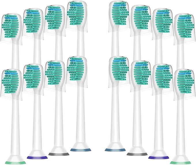 8/12/16/20 Pcs Toothbrush Heads for HX6780 HX6781 HX6782 HX6902 HX6910 HX6911 HX9044 HX6074 HX9024 HX6730 HX6062(20PC with Cap)