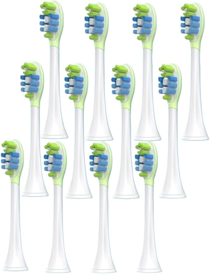 9Models Toothbrush Head CCompatible for with Sonicare HX3/HX6/HX9 Series Models(12pcs 905-W)