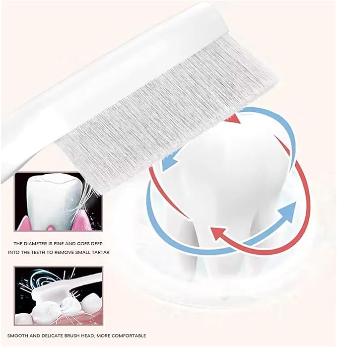 2/4PCS Ultra-fine Soft Toothbrush Brush Heads Compatibility for Phili Sonic HX3/HX6/HX9 for 6780 3014(4PCS (2 Colors))