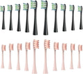 Brush Head Replacement Compatible for Oclean Electric Toothbrush Soft Bristle X/X PRO/ Z1 Brushes Replaceable(10 Black 10 Pink)
