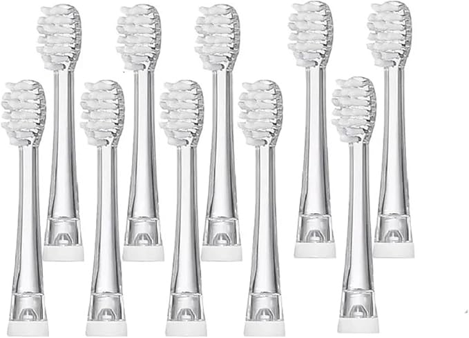10/15Pcs SG-831 Soft Bristle Replaceable Brush HeadsCompatible for SG977/EK6/EK7/SG513 Toothbrush Head(10 PCS)