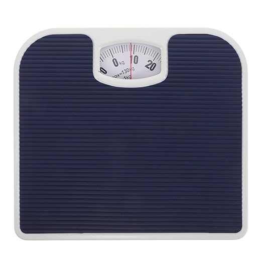 Ciieeo Mechanical Body Weight Scale Bathroom Dial Scale Accurate Small Portable Health Monitor for Home Use Dark Blue