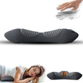 Smooth Triple Fusion Back Massager with Heat 3-In-1 Traction &amp Vibration for Sciatica &amp Lower Back Pain Relief Ergonomic Lumbar Support(Gray)