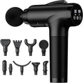 Massage Gun Deep Tissue Handheld Electric Muscle Massager High Intensity Percussion Massage Device for Pain Relief with 9 Attachments &amp 30 Speed(Black