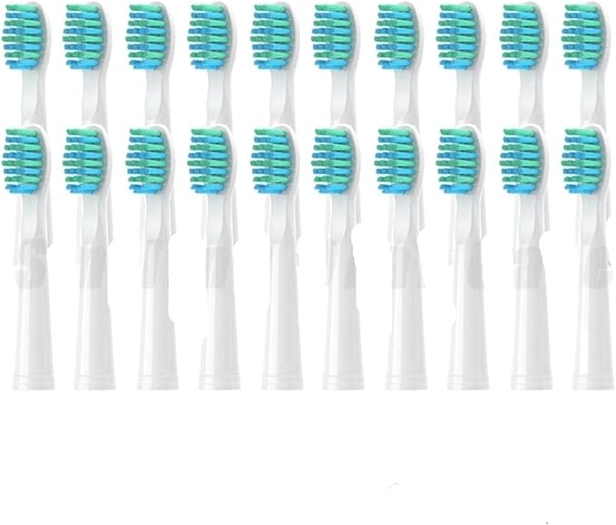 10/20PCS Electric Toothbrush HeadsCompatible for SEAGO SG899/SG507/SG610/SG659/SG917/E1/E2/E3 Vacuum Replacemen Brush Head(Beige)