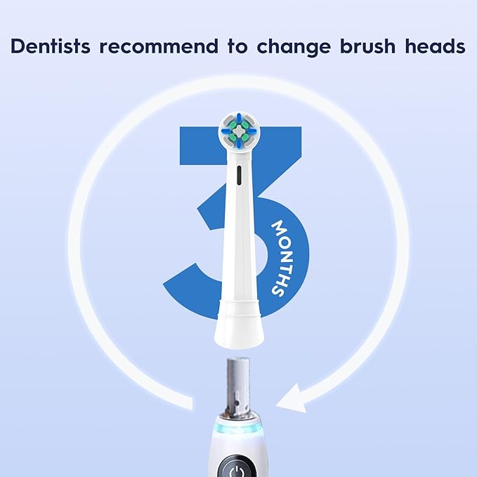 IO Replacement Heads Compatible with Oral B IO 2/3/4/5/6/7/8/9/10/Deep Clean Electric Toothbrushes Brush Heads Compatible with Oral B IO with Medium Bristles (12 White)