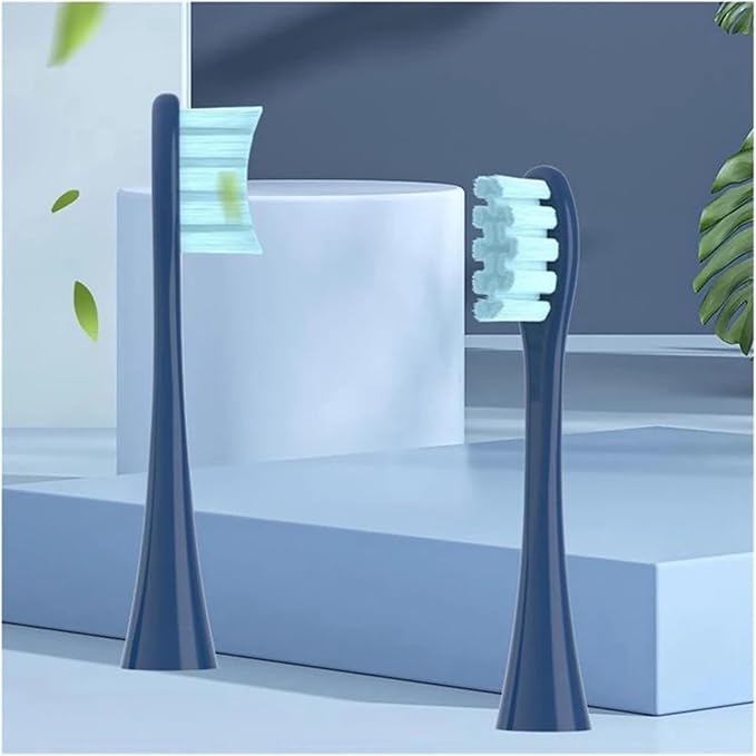 10PCS Replacement Brush HeadsCompatible for Flow/X/X PRO/F1/One/Air 2 Toothbrush Head(Black B)