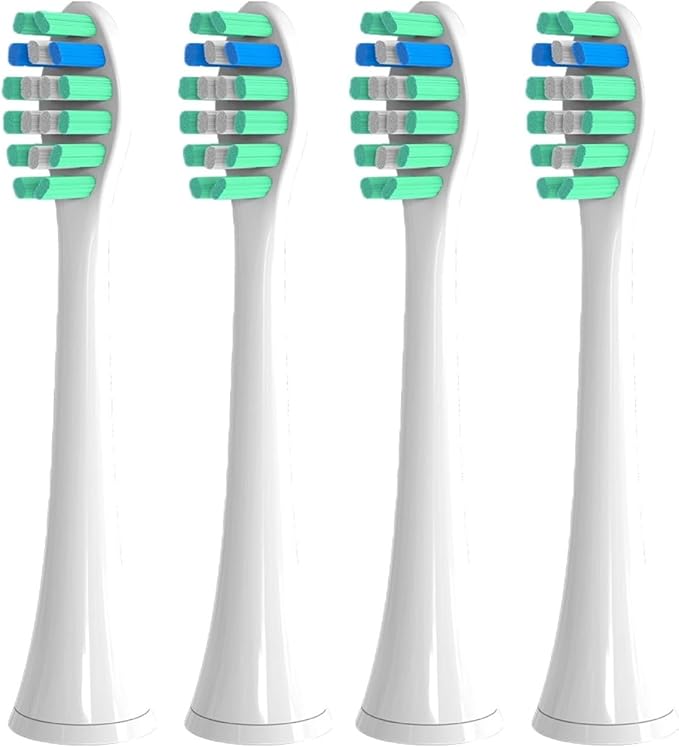 4-16Pcs Replacement Toothbrush Heads Plaque Defence Electric Toothbrush Head Toothbrush Brush Head(4pcs Green)