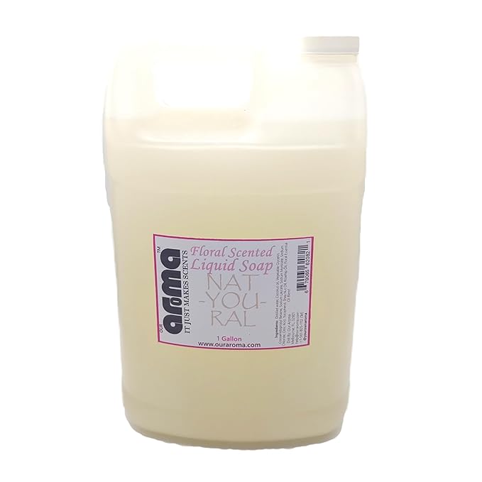 Our Aroma All-In-One Floral Liquid Soap - Natural Plant-based Cleaning for Skin Hair Body