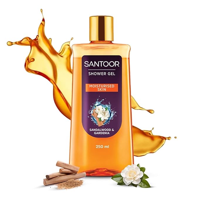 Sa.nt...oor Moisturizing Shower Gel with Sandalwood and Gardenia Fragrance Purple and Orange 250ml