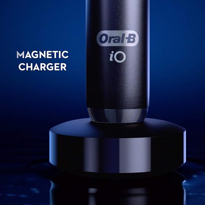 Oral-B iO Deep Clean + Protect Rechargeable Electric Toothbrush Saphire Blue iO Series 7 2 Replacement Brush Heads Charging Travel Case