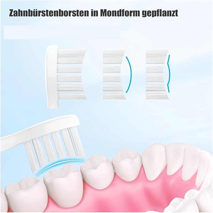 Compatible with Variations The Electric Toothbrush Replacement Brush Heads for with Protection Cover(Black)