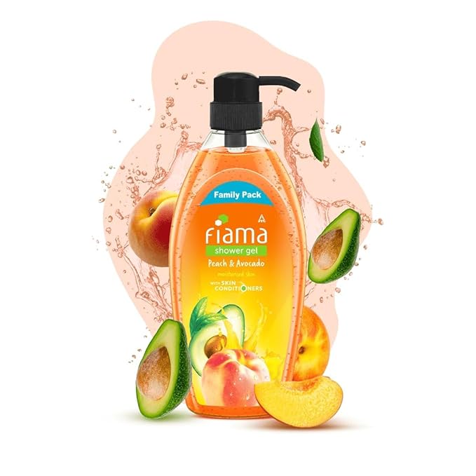 Faima Peach &amp Avocado Body Wash Shower Gel 900ml Family Pack