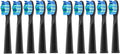 Replacement Toothbrush Head Bristle Brush Refill Compatibility for Refills FW-D1/FW-D3/FW-D7(10 PCS BK)