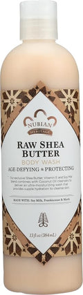 Nubian Heritage Raw Shea Butter Body Wash Age-Defying &amp Protecting 13 Oz (Pack of 3)