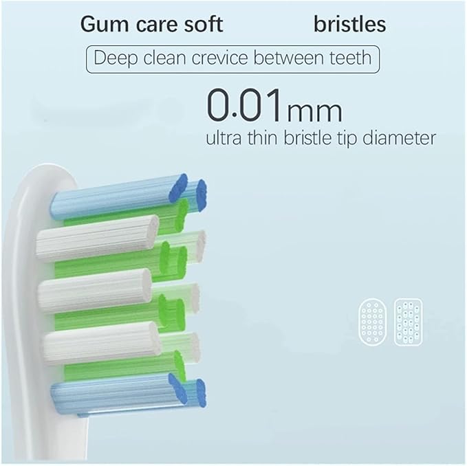 16 Pcs Electric Toothbrush Replacement HeadsCompatible for X/X PRO/ Z1/ F1/ One/Air 2 / SE Soft Bristle Tooth Brush Head