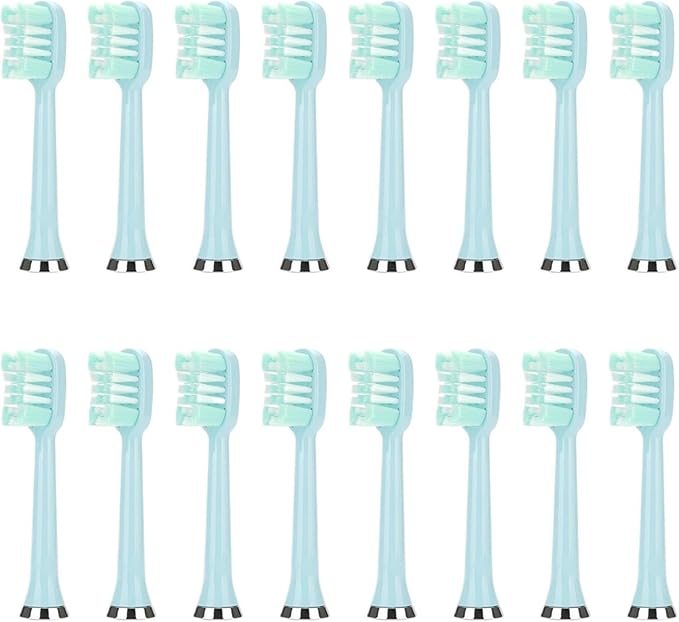 16PCS M07 Toothbrush Replacement HeadsCompatible for M07/M08/M07B/702/722(16pcs Blue)