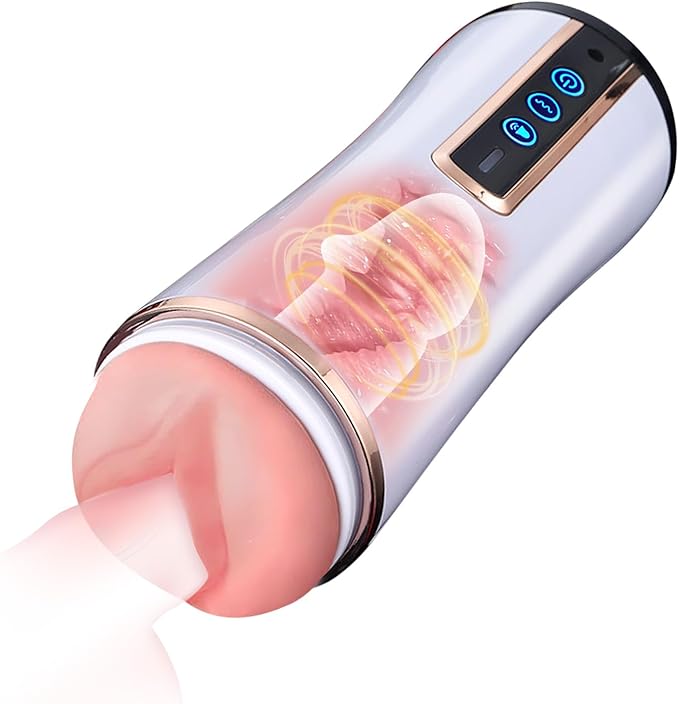 Male Masterburbatar Hands Free with 10 Viboators Sucking Automatic Male Mastusbafor Tight Sleeve Hoodies Pocket Puzzy Silicone Full Body Electric Blowjobob Machine for Man Massager Machine PWO5