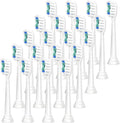 4/8/12/20 Pcs Toothbrushes Head Compatible for 1100 4100 5100(White-20 Pcs)