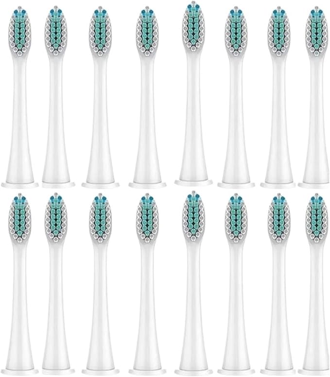 16pcs Electric Toothbrush Head ReplaceableCompatible for Soft Bristles Nozzle IPS