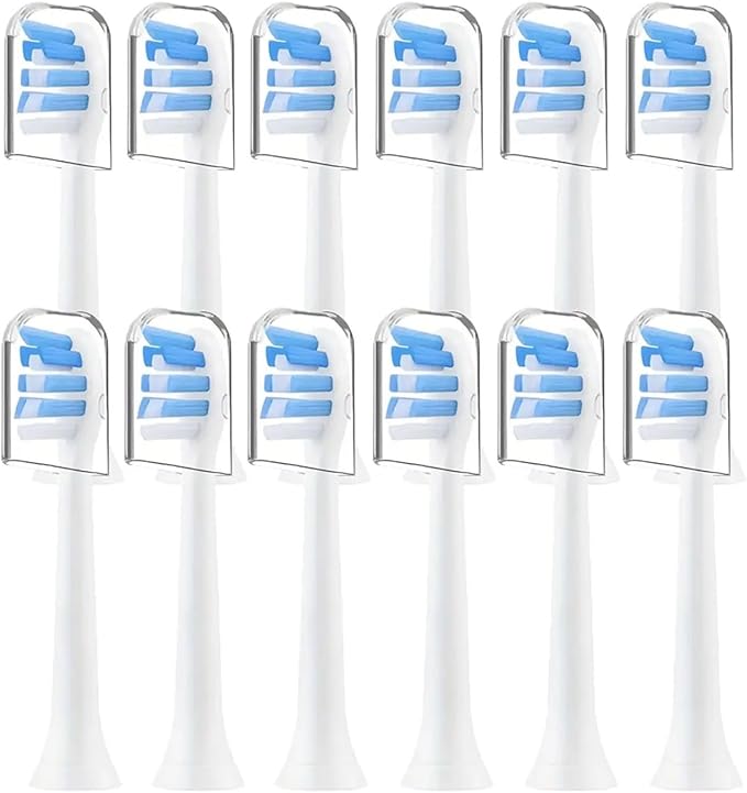 8-16pcs Toothbrush Heads Compatible with Philips ElectricReplacement Brush Fit for EasyCleanGum Health(12pcs)