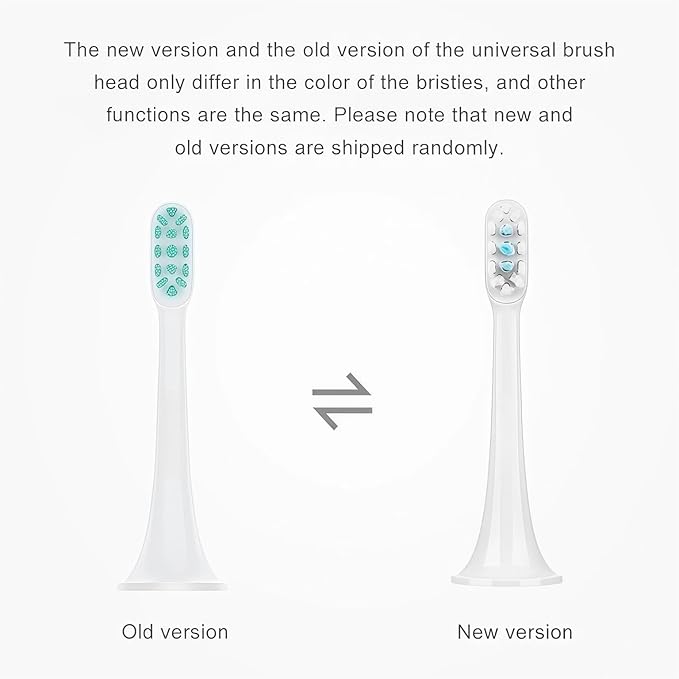 Universal Type Teethbrush Replacement Heads Compatible with Mijia T300 T500 Sonic Electric Toothbrush Head(6PCS)