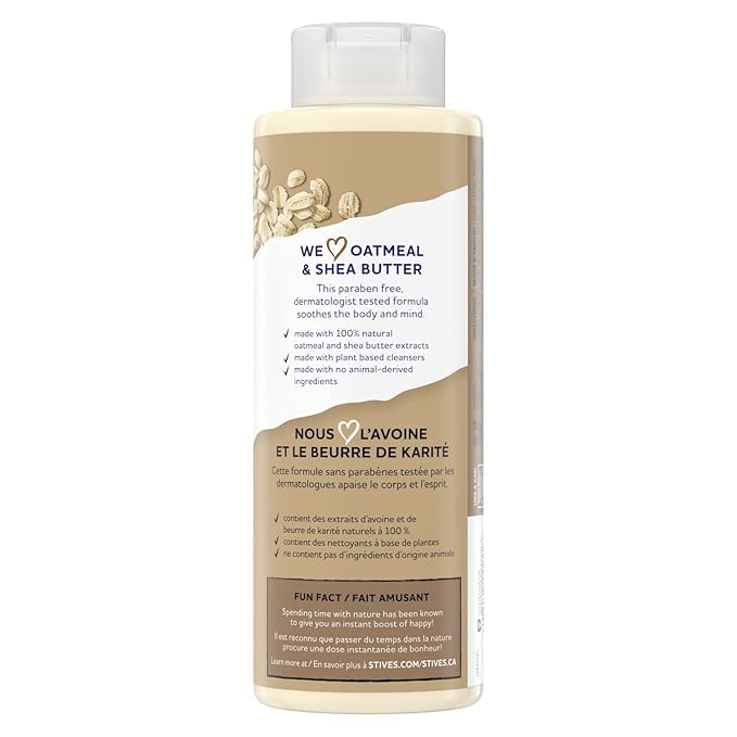St. Ives Body Wash - Soothing Moisturizing Cleanser with Oatmeal &amp Shea Butter Made with Plant-Based Cleansers and 100% Natural Extracts 16 Oz Ea (Pack of 6)