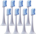 8pcs Replacement Toothbrush HeadsCompatible for Xiaomi T300 T500 Sonic Electric Teeth Brush Mijia Nozzles(8 Blue)
